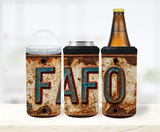 FAFO - 12 oz Can Holders & Slap Wrap - Sublimation Transfers