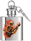 Mini Flask Keychain - Stainless Steel