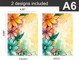 Alcohol Ink Butterflies - Notebook & Journal Covers - Sublimation Transfers