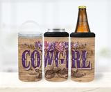 Cowgirl - 12 oz Can Holders & Slap Wrap - Sublimation Transfers