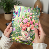 Floral Teacup - Notebook & Journal Covers - Sublimation Transfers