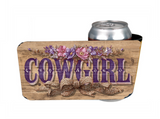 Cowgirl - 12 oz Can Holders & Slap Wrap - Sublimation Transfers